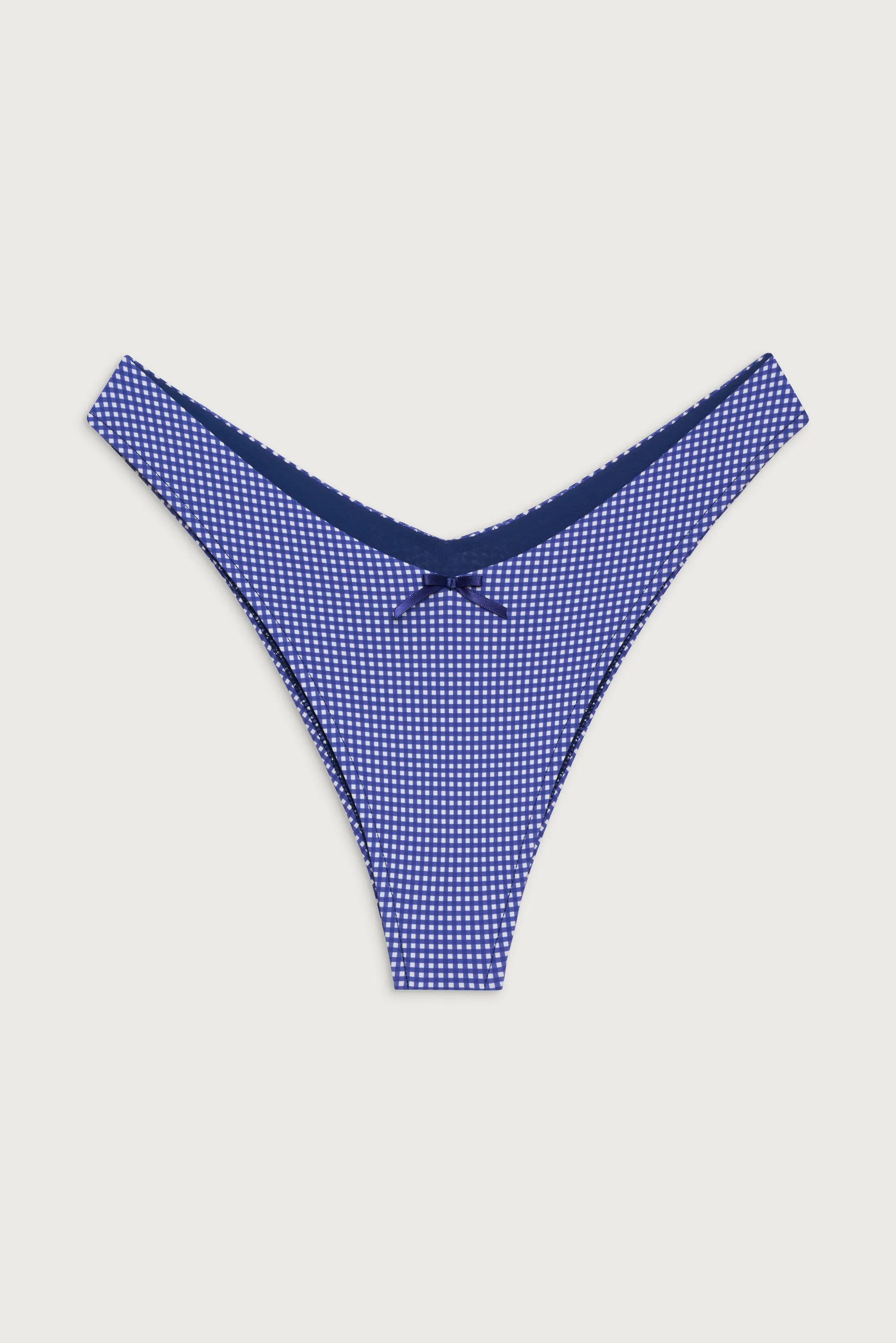 Enzo Cheeky Bikini Bottom - Sailor Gingham sold by Frankie's Bikinis product image thumbnail 2