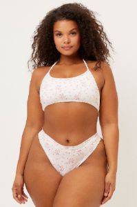 Bea High Waist Skimpy Bikini Bottom - Sweet Rose- Extended sold by Frankie's Bikinis