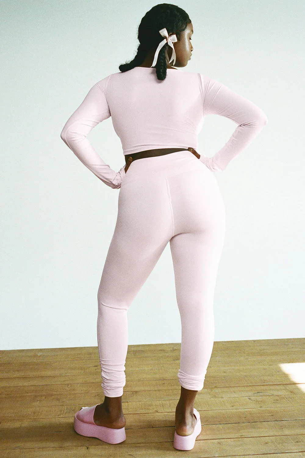 Pointe High Waist Legging - Icy Pink sold by Frankie's Bikinis product image thumbnail 4