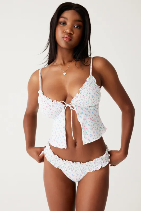 Penelope Tankini Bikini Top - Sweet Meadow sold by Frankie's Bikinis