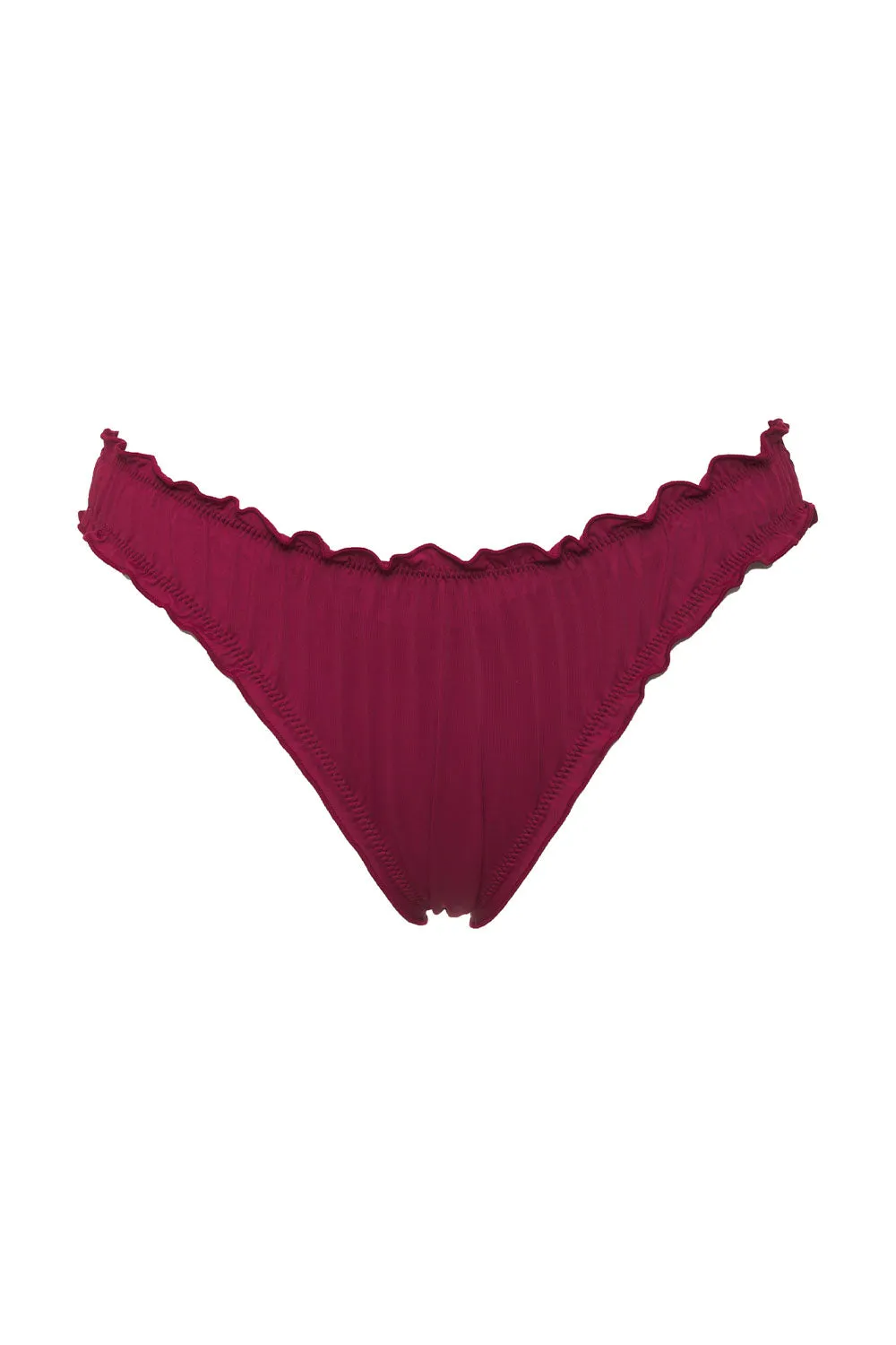 Dawson Cheeky Bikini Bottom - Bordeaux sold by Frankie's Bikinis product image thumbnail 5