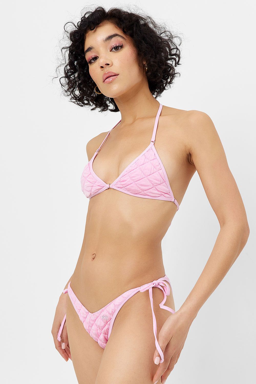 Connor String Cheeky Bikini Bottom - Baby Pink sold by Frankie's Bikinis product image thumbnail 2