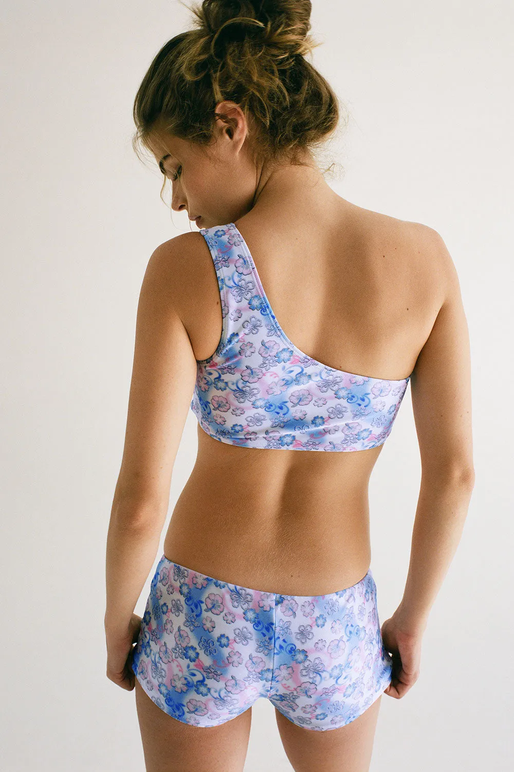 Barb One Shoulder Shine Bikini Top - City of Angels sold by Frankie's Bikinis product image thumbnail 5