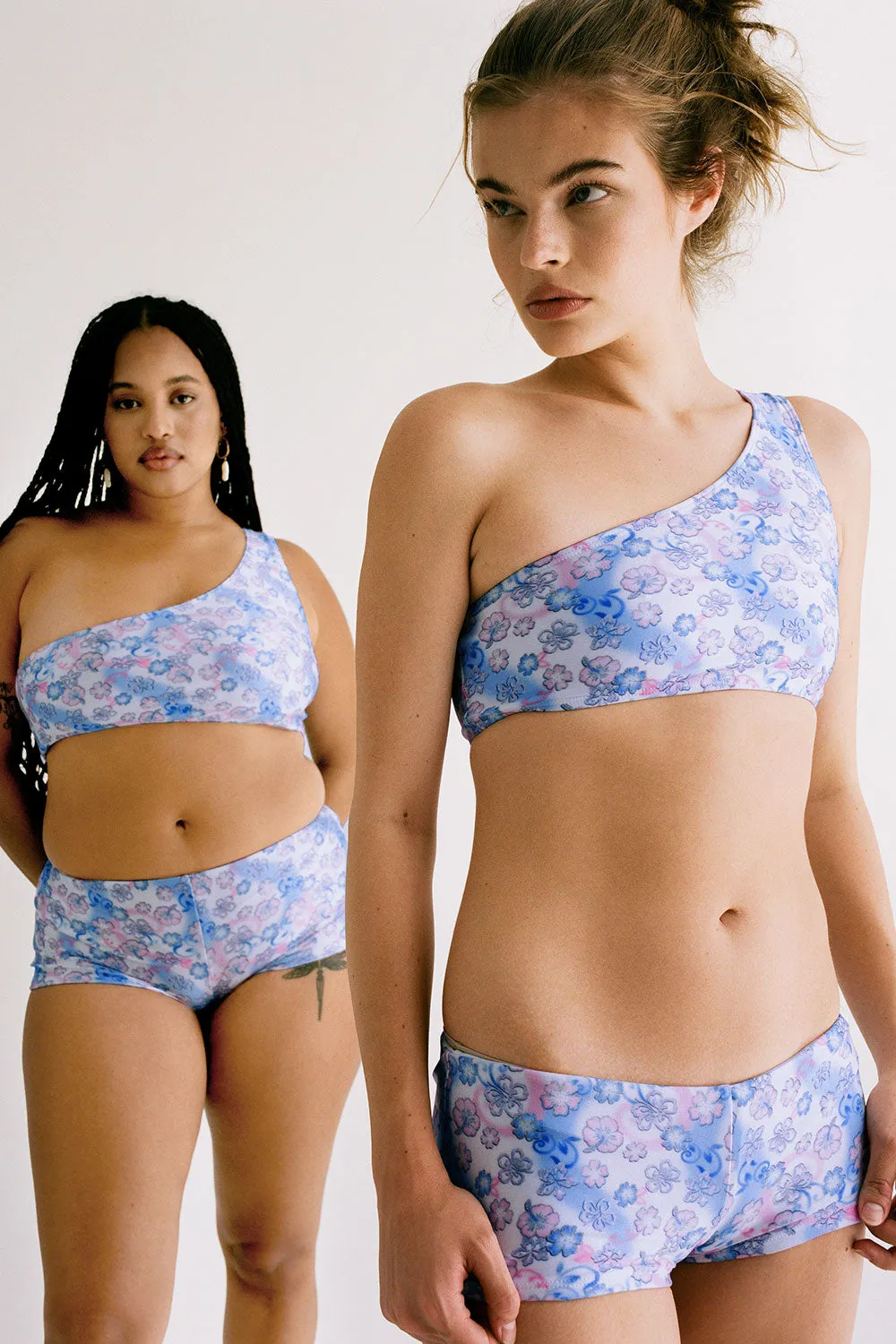 Barb One Shoulder Shine Bikini Top - City of Angels sold by Frankie's Bikinis product image thumbnail 2