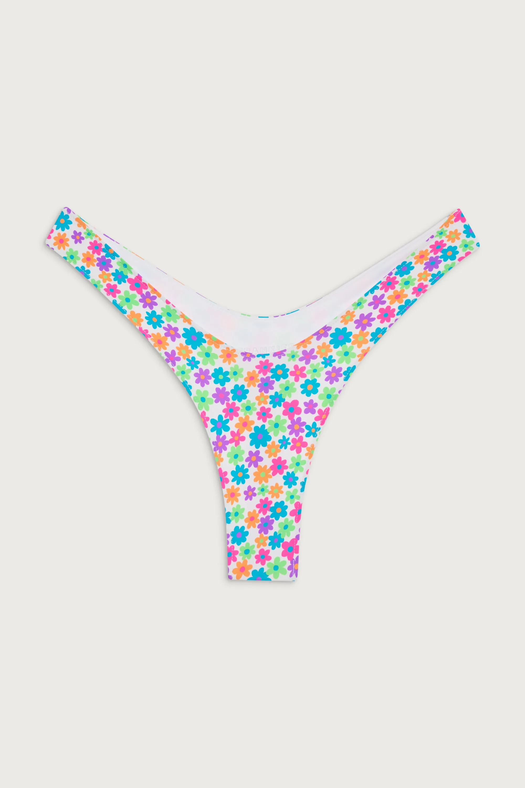 Full Moon Floral Micro Bikini Bottom - Forever Flower sold by Frankie's Bikinis product image thumbnail 2