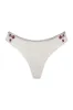Sawyer Embroidered Cheeky Bikini Bottom - Sea Fairy sold by Frankie's Bikinis