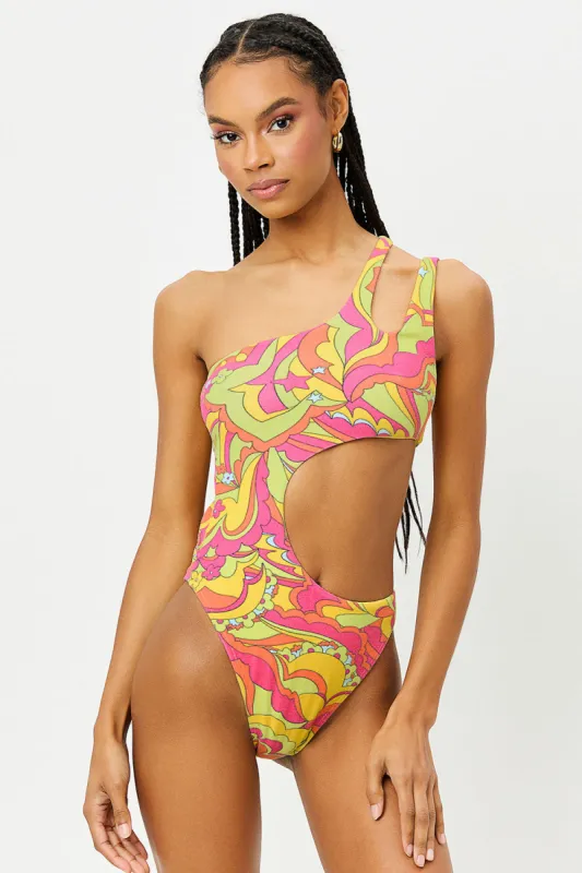 Makie Terry One Piece Swimsuit - Peace Terry sold by Frankie's Bikinis
