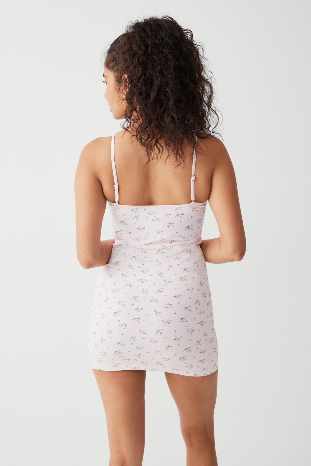 Gwen Floral Mini Dress - Baby Bouquet Pink sold by Frankie's Bikinis product image thumbnail 4