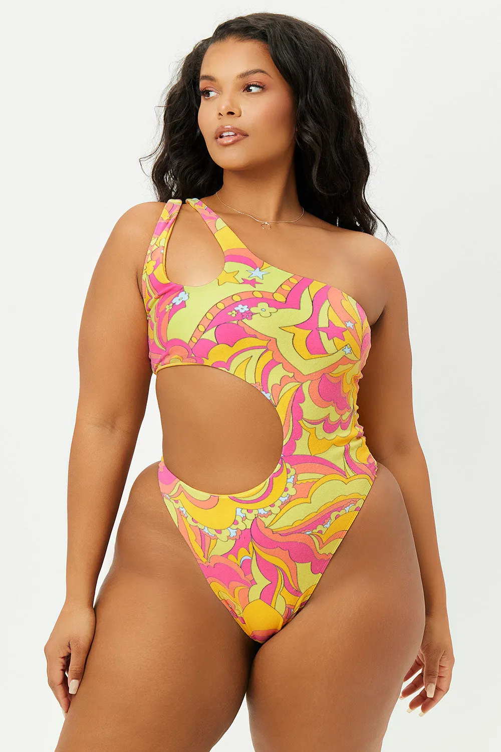 Makie Terry One Piece Swimsuit - Peace Terry sold by Frankie's Bikinis product image thumbnail 2