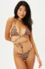 Kailyn Floral String Bikini Bottom - Brown Buttercup sold by Frankie's Bikinis
