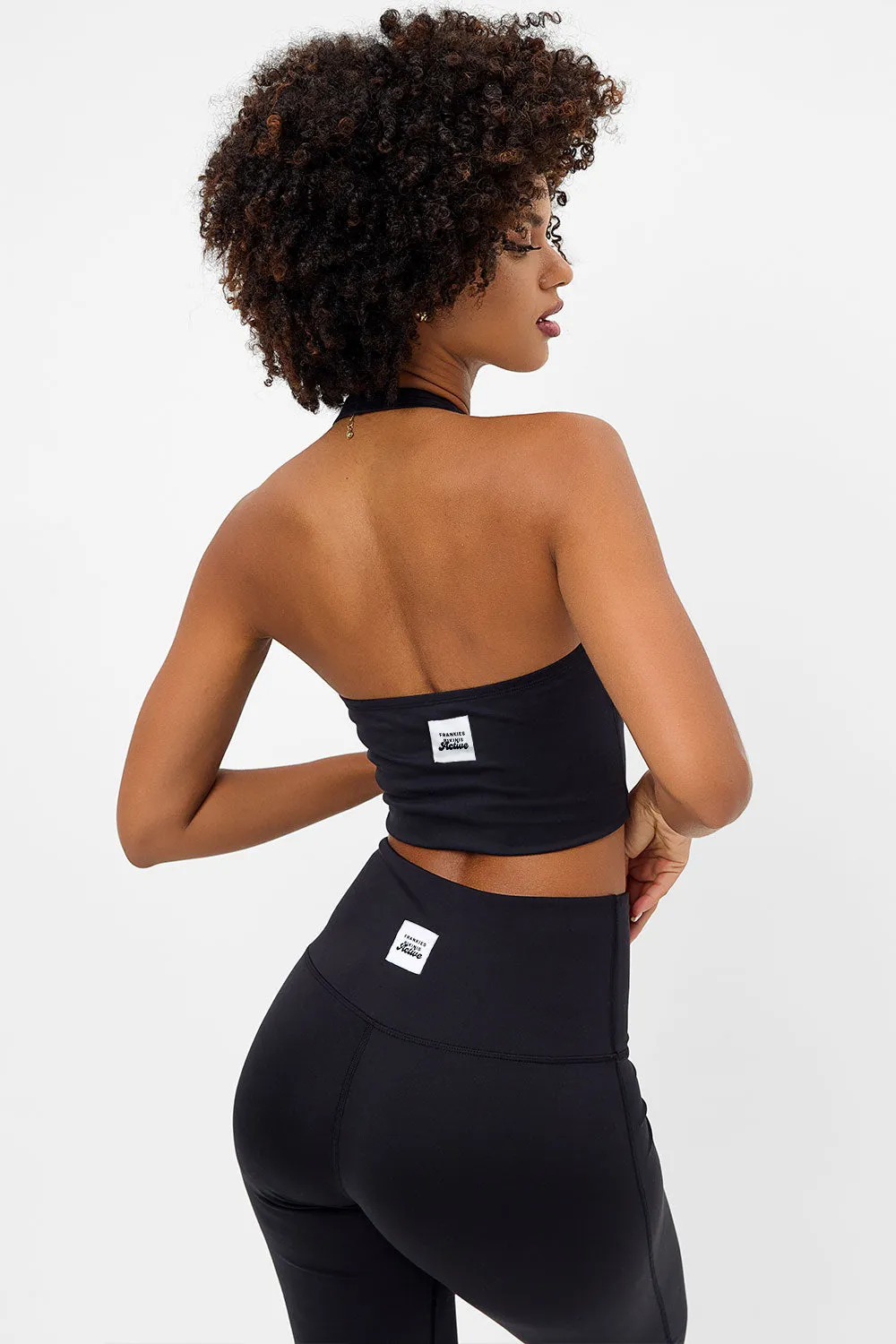 Lively Halter Sports Bra- Black sold by Frankie's Bikinis product image thumbnail 2