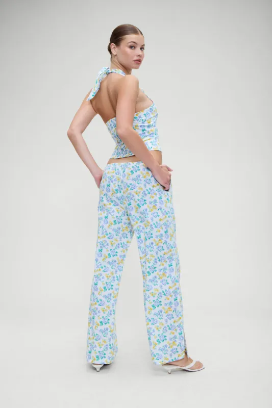 Daisy Low Rise Pant - Coastal Floral sold by Frankie's Bikinis