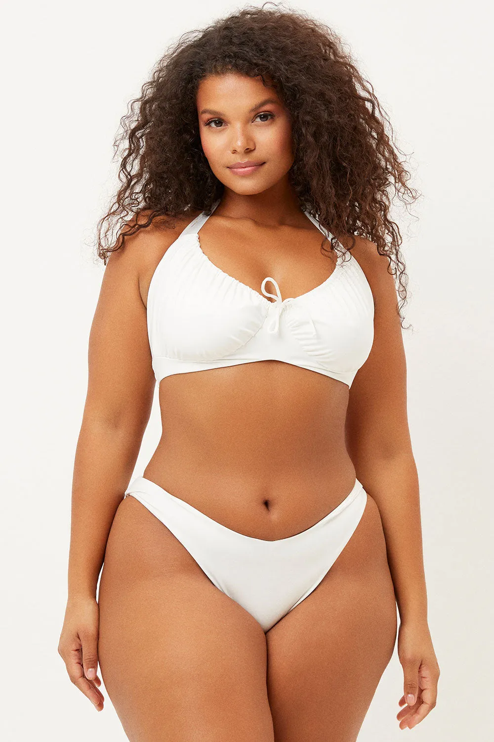Haven High Cut Cheeky Bikini Bottom - White sold by Frankie's Bikinis product image thumbnail 2