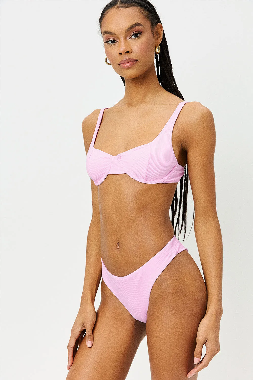Dawson Cheeky Bikini Bottom - Love Pink sold by Frankie's Bikinis product image thumbnail 3