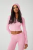 Aimee Cloud Knit Zip Up Hoodie - Valentine Pink sold by Frankie's Bikinis