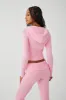 Aimee Cloud Knit Zip Up Hoodie - Valentine Pink sold by Frankie's Bikinis