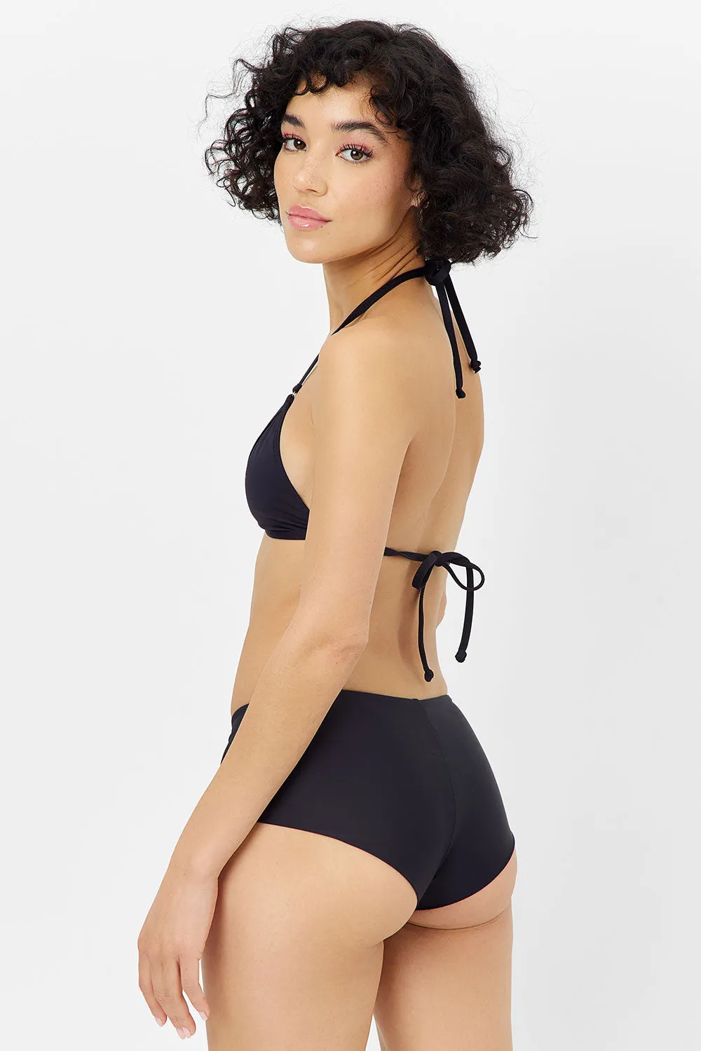 Lisa Full Coverage Bikini Bottom - Black sold by Frankie's Bikinis