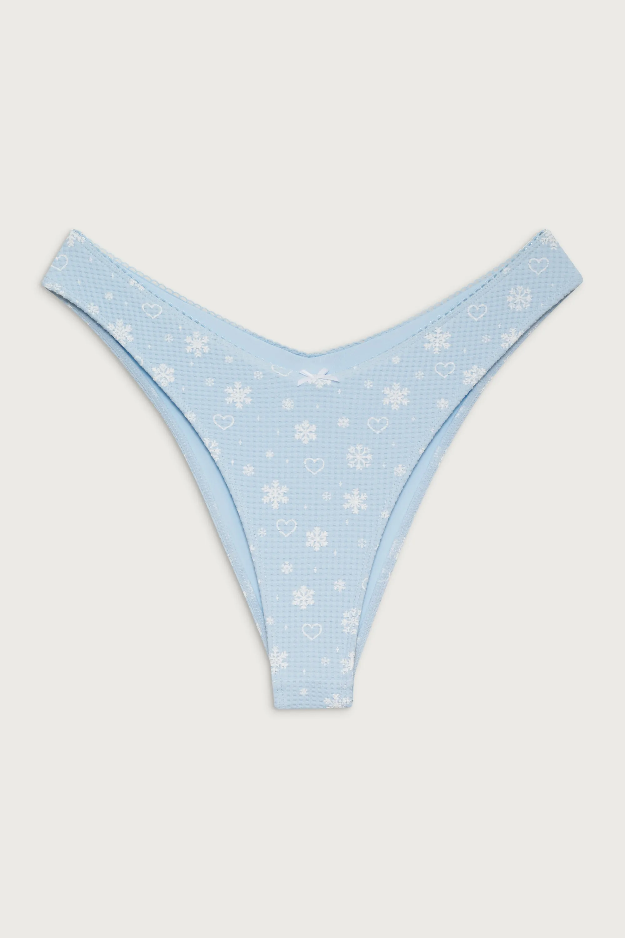 Enzo Waffle Cheeky Bikini Bottom - Flurries sold by Frankie's Bikinis product image thumbnail 2