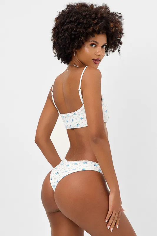 Enzo Waffle Cheeky Bikini Bottom - Night Lily sold by Frankie's Bikinis