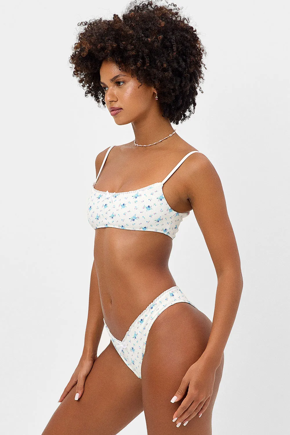 Enzo Waffle Cheeky Bikini Bottom - Night Lily sold by Frankie's Bikinis product image thumbnail 3