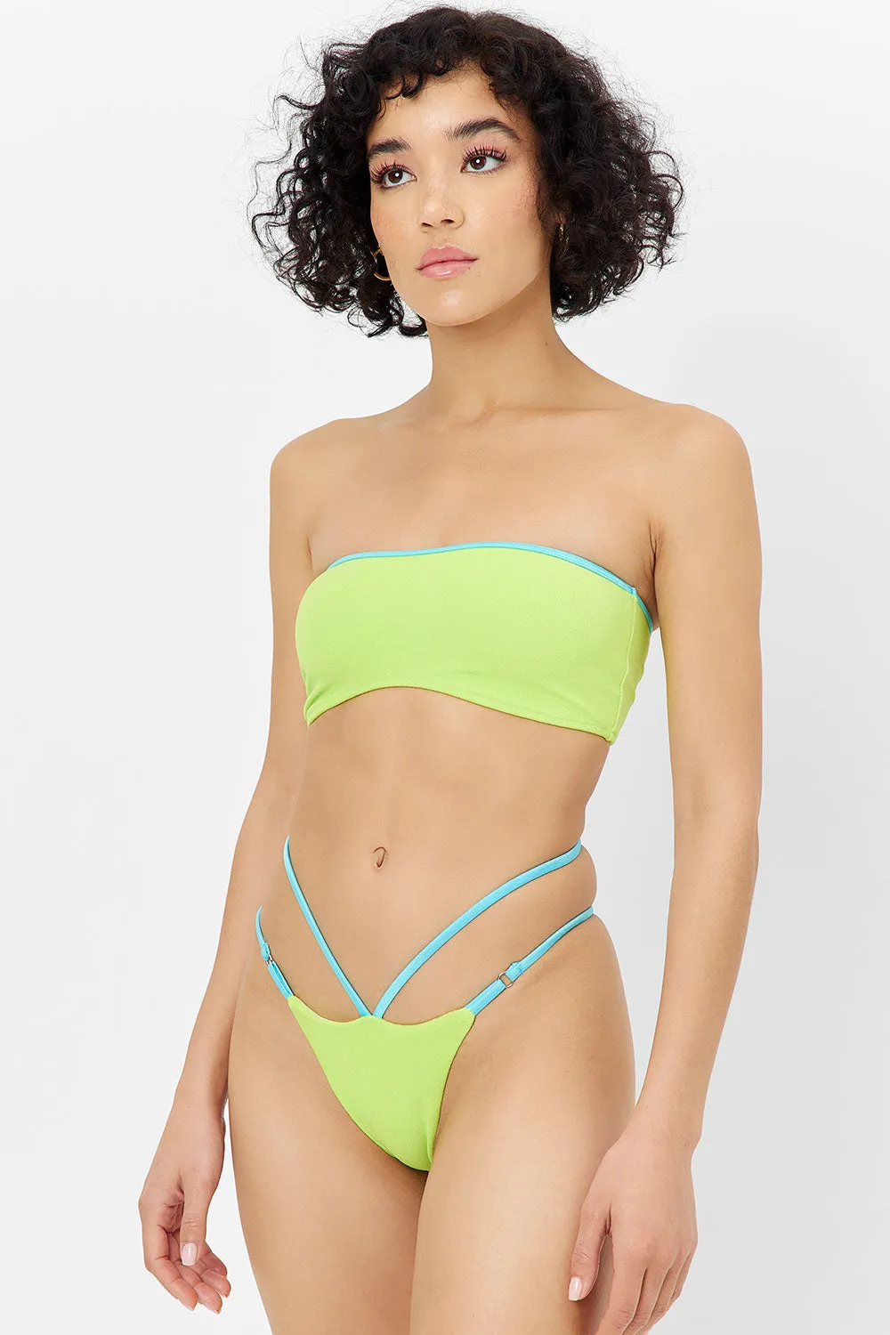 Layla Terry String Bikini Bottom - Siren sold by Frankie's Bikinis product image thumbnail 4