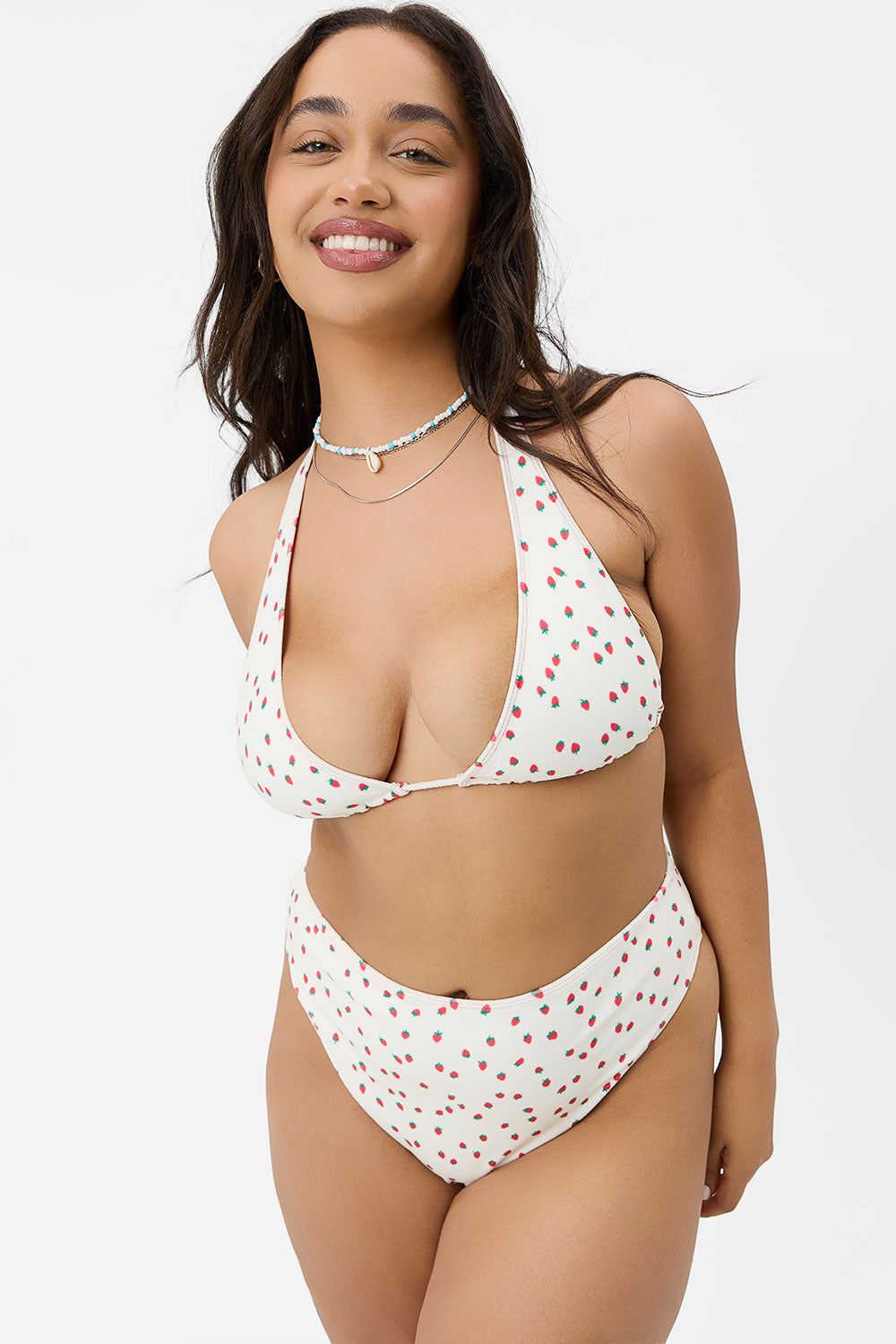 x GIGI HADID Harlow Terry Halter Bikini Top - Strawberry Cream - Extended sold by Frankie's Bikinis product image thumbnail 2