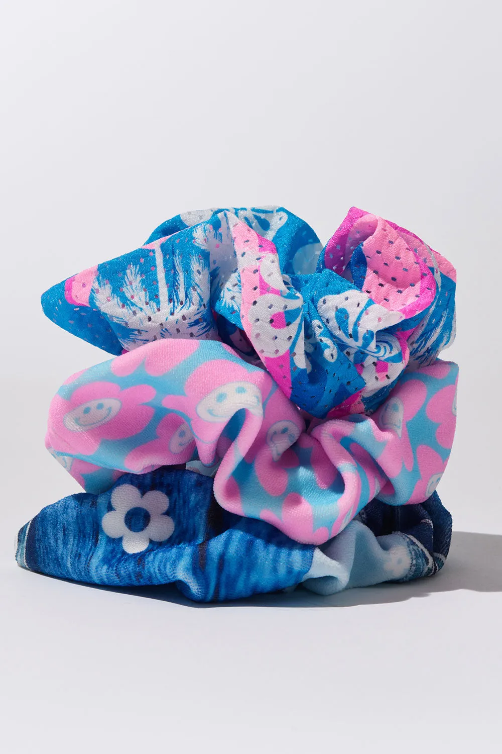 Katy Mesh Scrunchie - Tropic Love sold by Frankie's Bikinis product image thumbnail 3