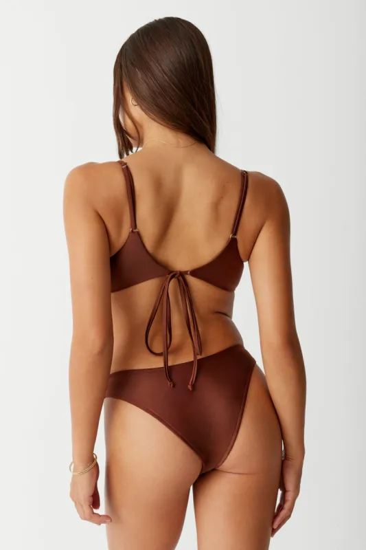 Dove Classic Bikini Bottom - Cinnamon sold by Frankie's Bikinis