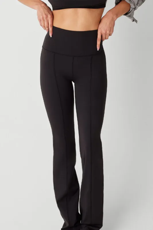 Demi Flare High Waist Legging - Black sold by Frankie's Bikinis