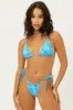 Tia Floral String Bikini Bottom - Iris sold by Frankie's Bikinis