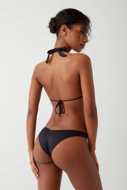 Enzo Cheeky Bikini Bottom - Black sold by Frankie's Bikinis