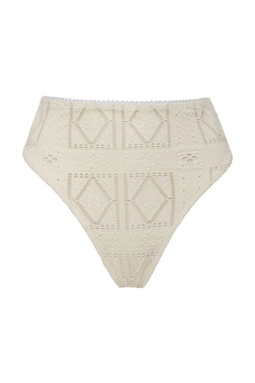 Jenna High Waist Bikini Bottom - Angel Dust sold by Frankie's Bikinis product image thumbnail 5