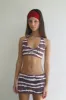 Marty Swim Skirt Tie Dye Bikini Bottom - Taro Tie Dye sold by Frankie's Bikinis