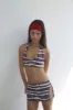 Marty Swim Skirt Tie Dye Bikini Bottom - Taro Tie Dye sold by Frankie's Bikinis