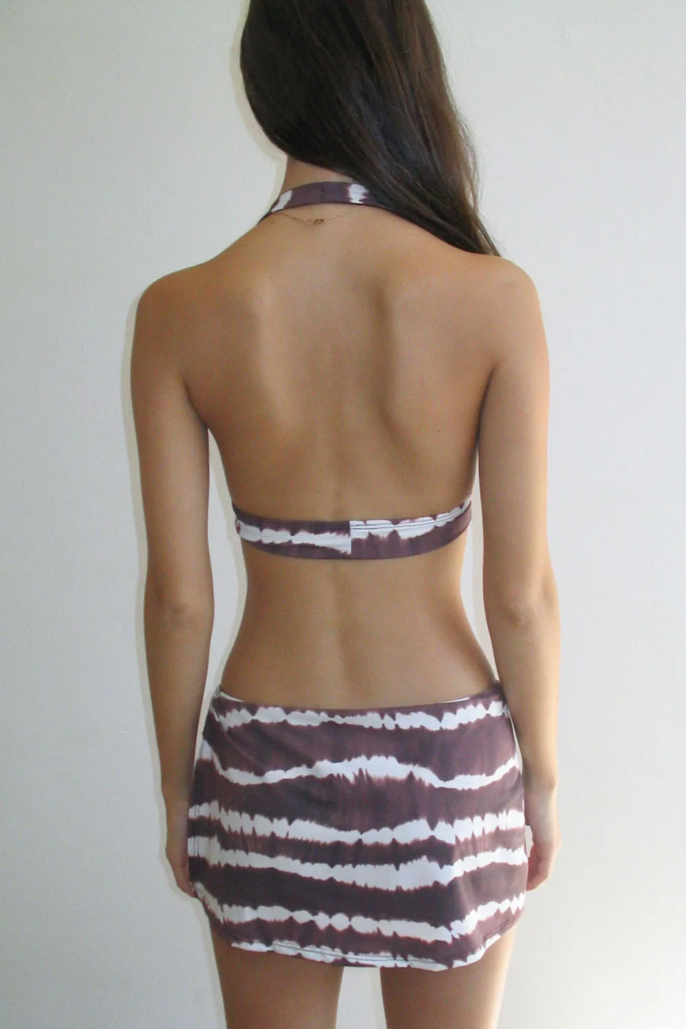 Marty Swim Skirt Tie Dye Bikini Bottom - Taro Tie Dye sold by Frankie's Bikinis product image thumbnail 2