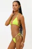 Tia Ribbed String Bikini Bottom - Slime sold by Frankie's Bikinis