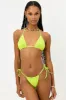 Tia Ribbed String Bikini Bottom - Slime sold by Frankie's Bikinis