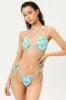 Malibu Halter String Bikini Top - Flower Power sold by Frankie's Bikinis