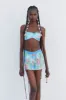 Luna Floral Mini Skirt - Blue Daiquiri sold by Frankie's Bikinis