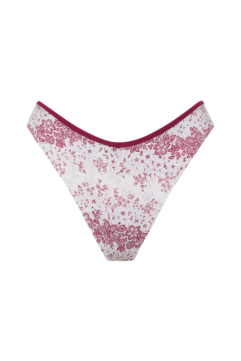 Enzo Floral Cheeky Bikini Bottom - Bisous Lace sold by Frankie's Bikinis product image thumbnail 2