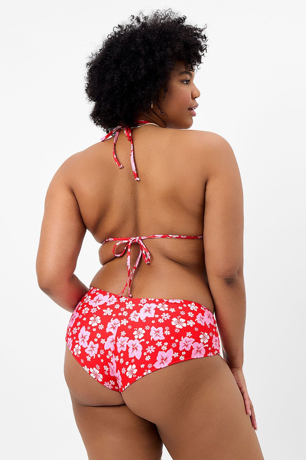 Lisa Floral Full Coverage Bikini Bottom - Coconut Girl - Extended sold by Frankie's Bikinis