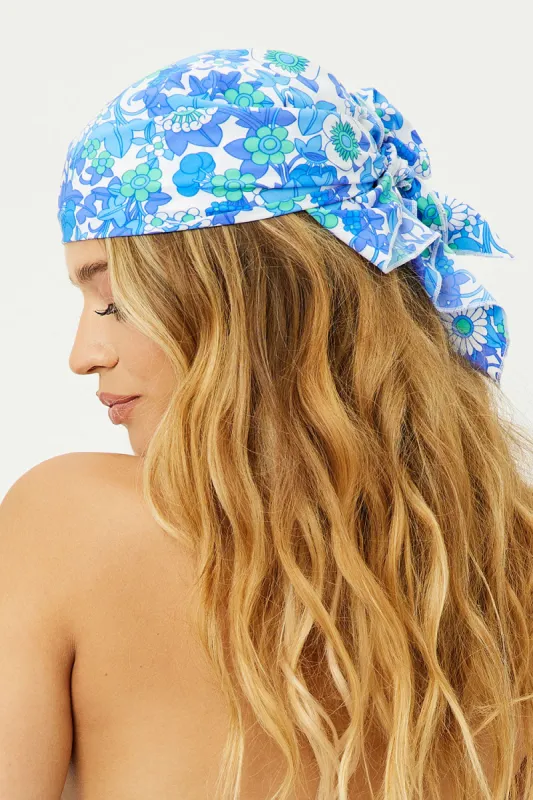 Heidi Crepe Floral Head Scarf - Morning Glory sold by Frankie's Bikinis