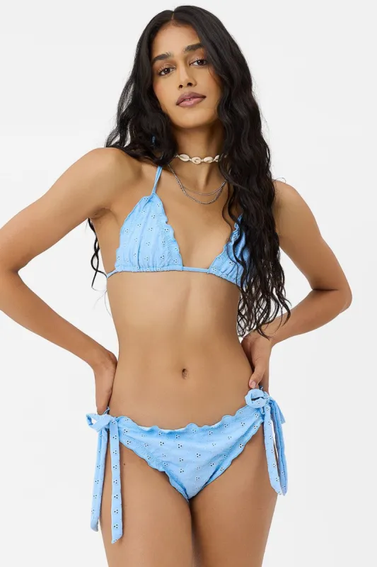 x GIGI HADID Tia Eyelet Triangle Bikini Top - Sea Angel sold by Frankie's Bikinis