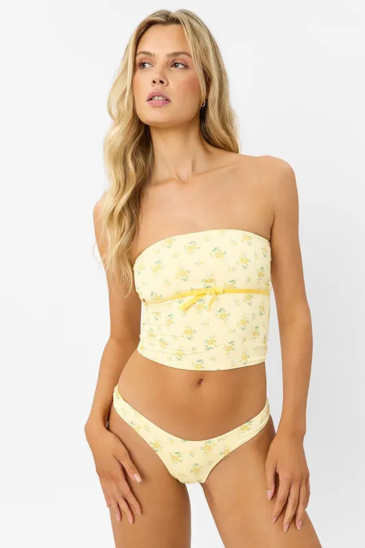 x GIGI HADID Peace Floral Strapless Bikini Top - Honeysuckle sold by Frankie's Bikinis