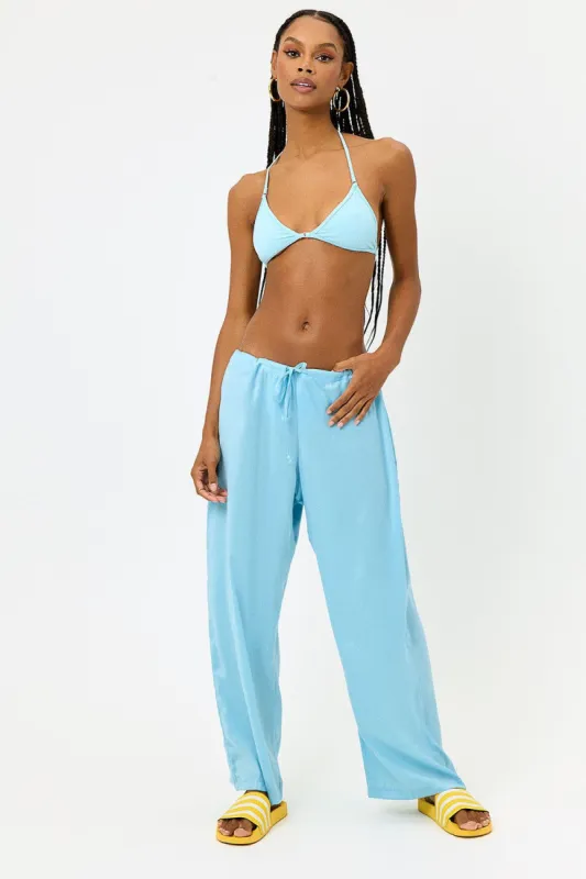 Michelle Low Rise Wide Leg Pants - Baby Blue sold by Frankie's Bikinis