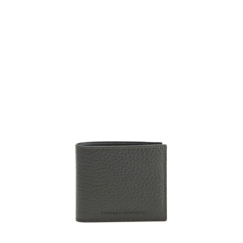 Portafoglio da uomo con portamonete in pelle made by Fratelli Rossetti