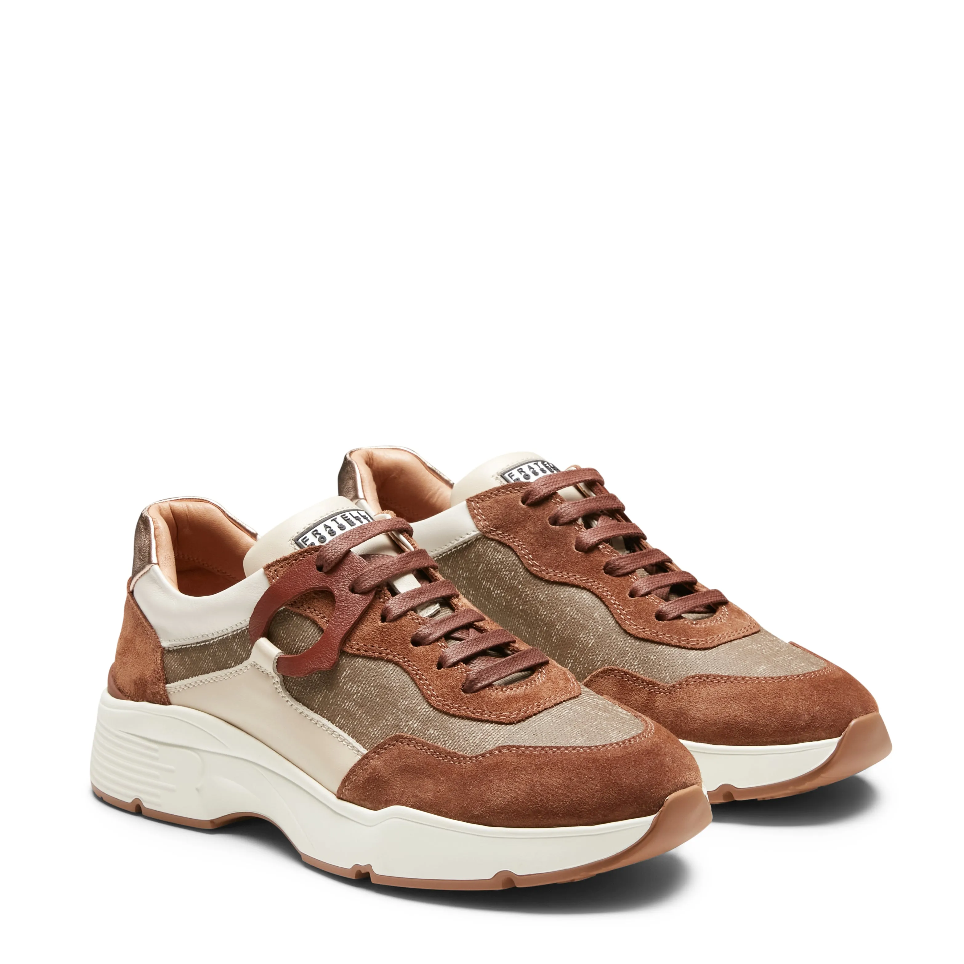 Sneaker in pelle e tessuto sold by Fratelli Rossetti product image thumbnail 2