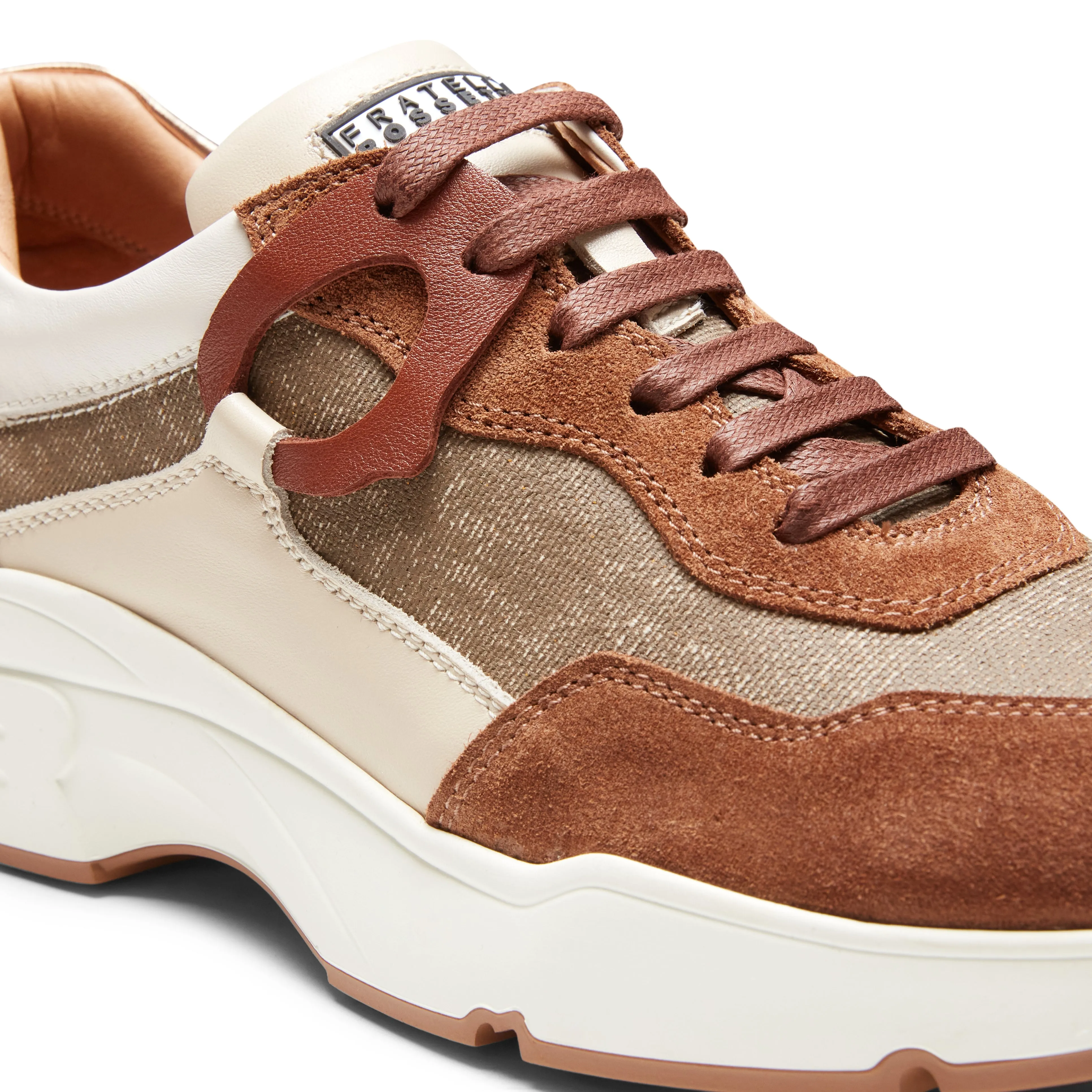 Sneaker in pelle e tessuto sold by Fratelli Rossetti product image thumbnail 4