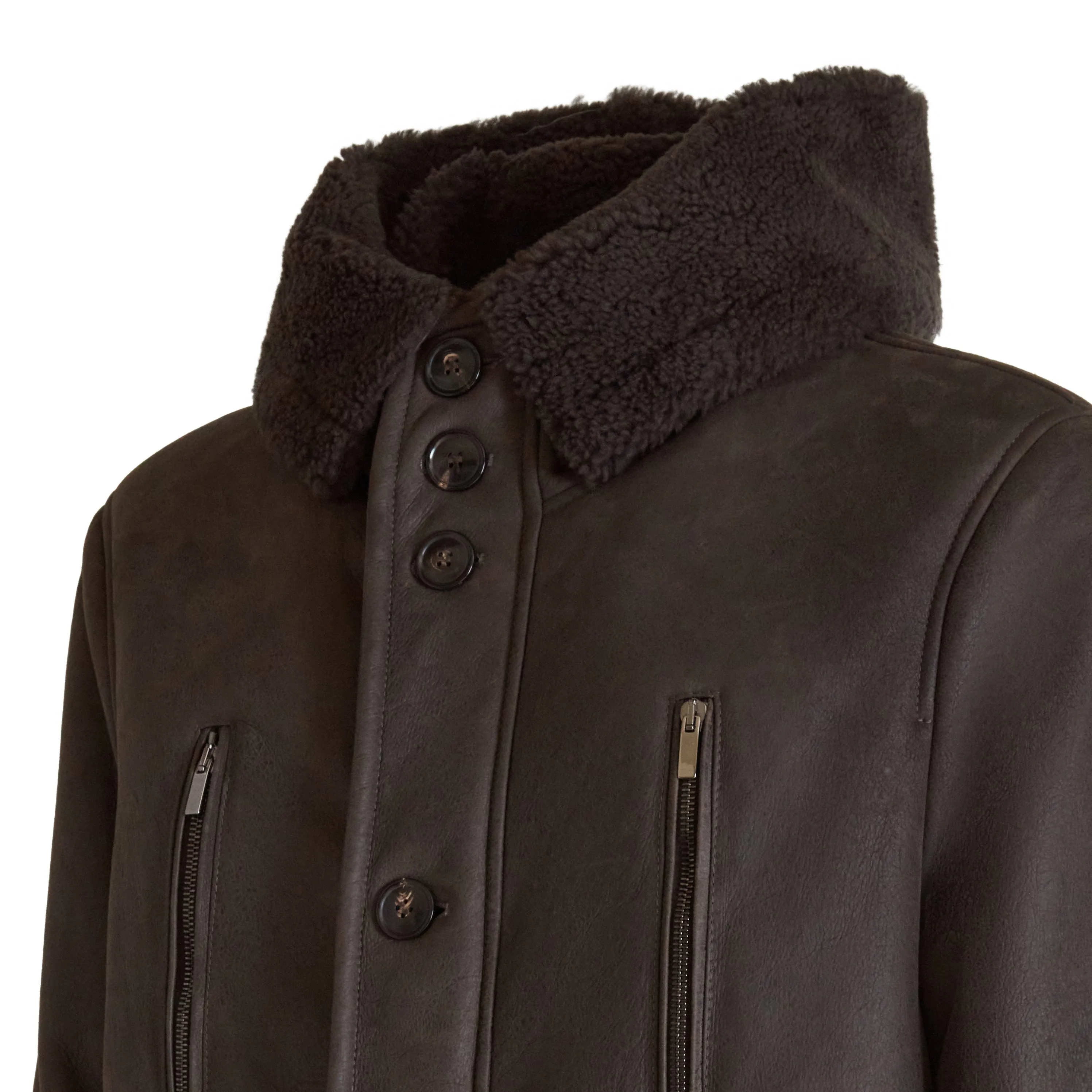 Cappotto in shearling sold by Fratelli Rossetti product image thumbnail 4