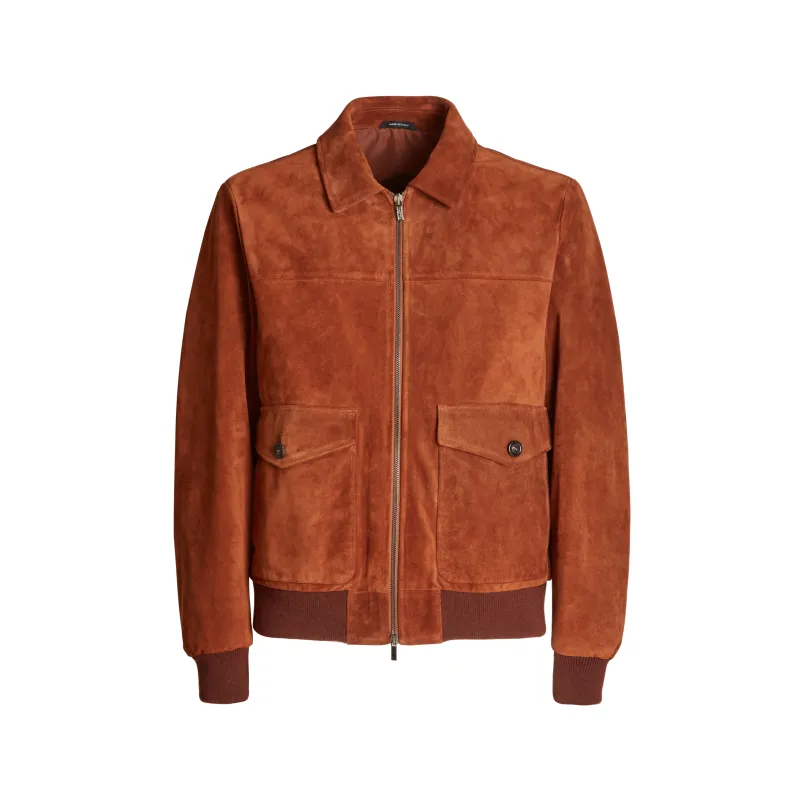 Bomber in suede sold by Fratelli Rossetti